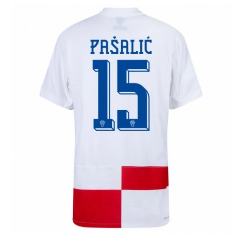 Pánský Fotbalový dres Chorvatsko Mario Pasalic #15 ME 2024 Domácí Krátký Rukáv